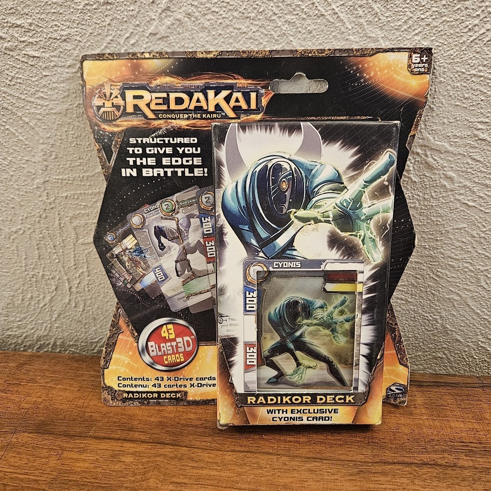 Brand New Redakai Conquer‎ The Kairu Radikor Deck 43 Blast 3D Cards Cyonis
